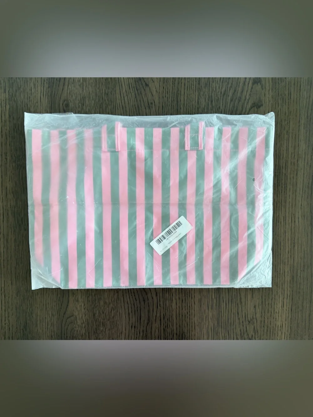 Striped Pink and Green Tote Bag - BRAND NEW